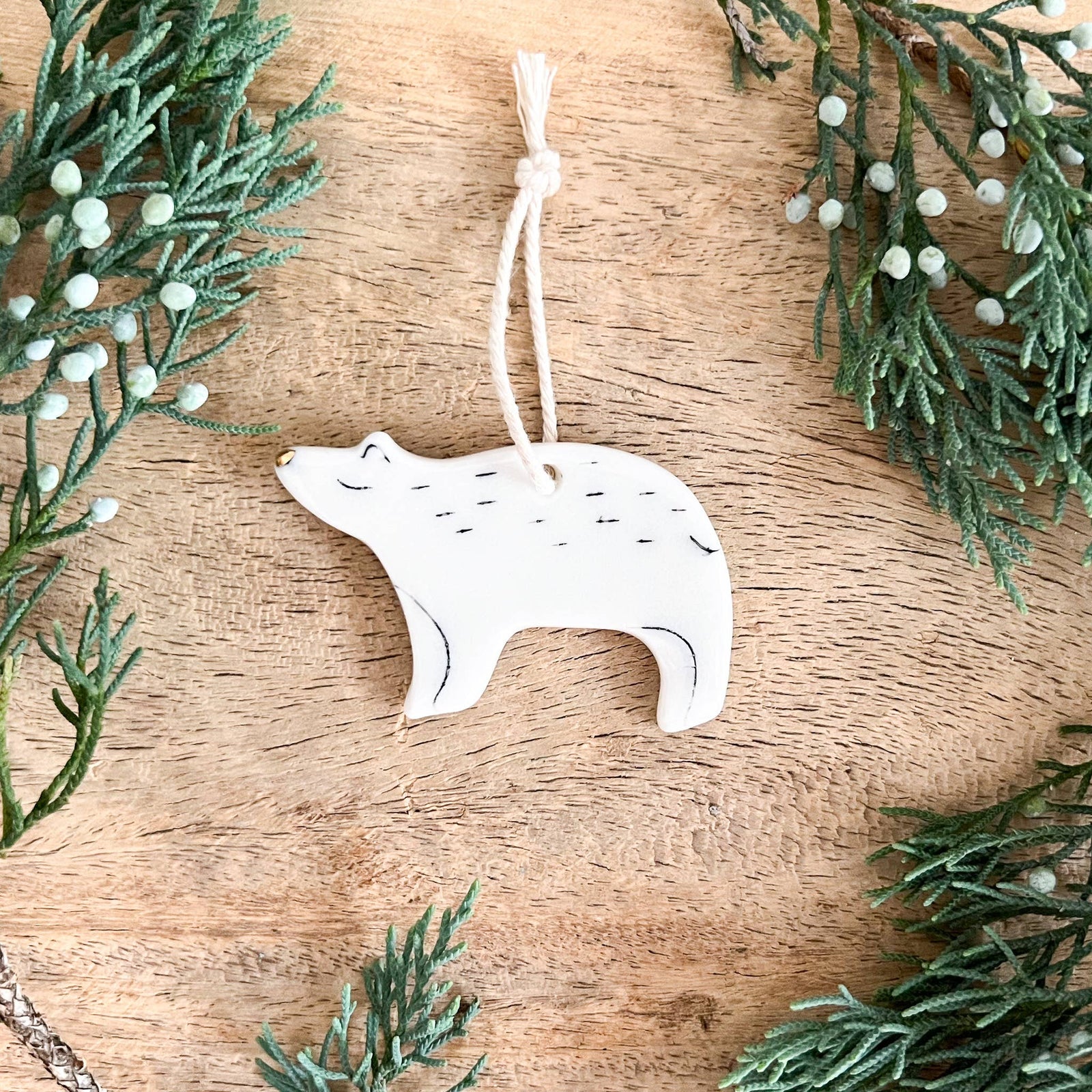 Petrichor + Gold | Bear Ornament