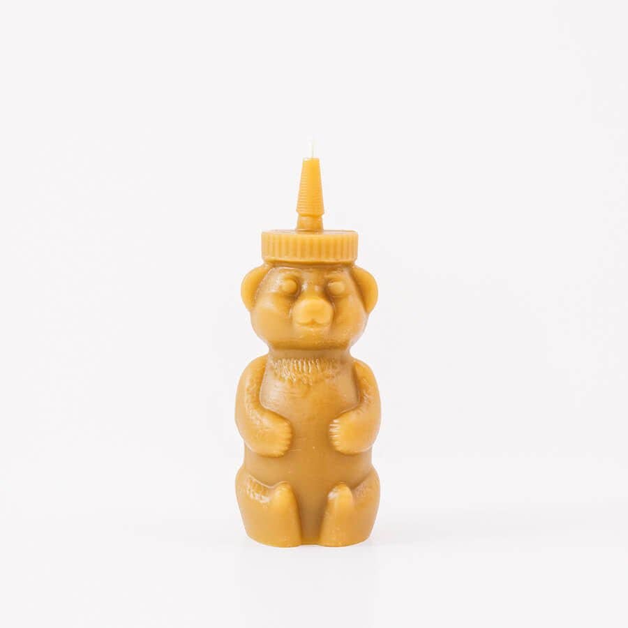 Happy Organics | Honey Bear Beeswax Candle