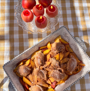 Happy Organics | Yellow Peach Beeswax Candle