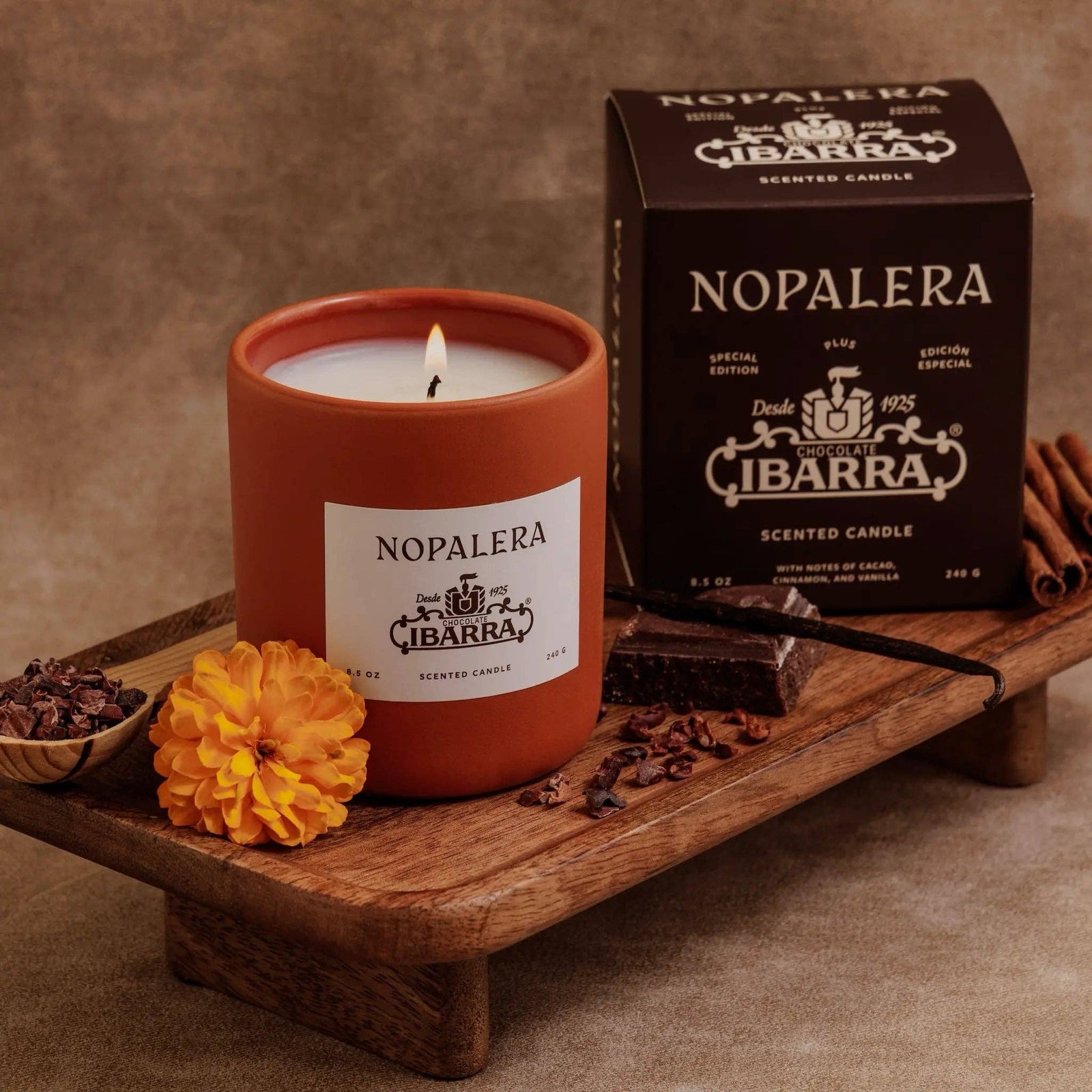 Nopalera x Ibarra Candle - Mexican Hot Chocolate Scent