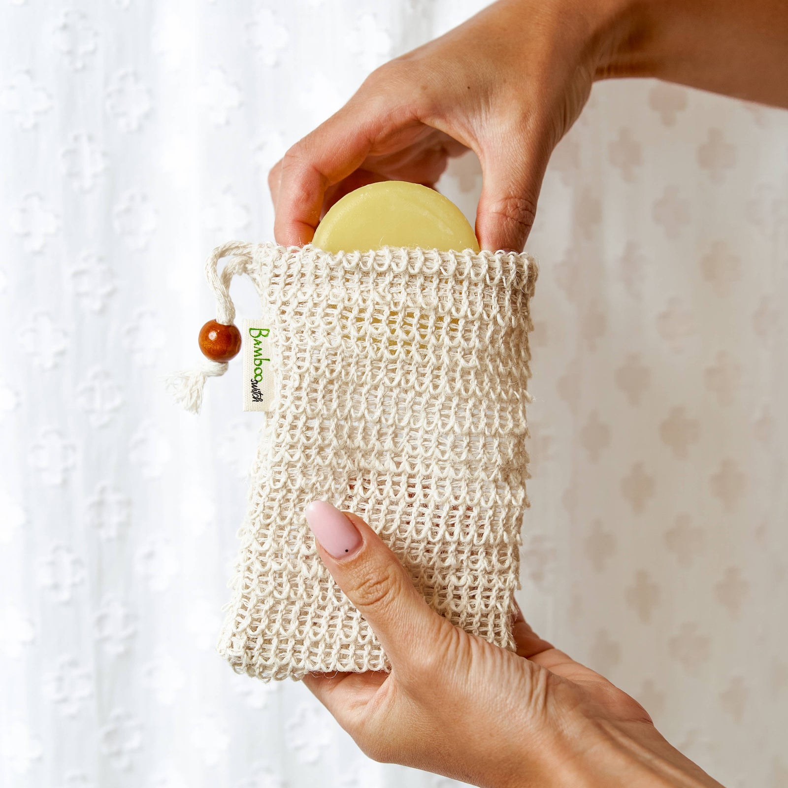 Bulk Apothecary | Compostable Sisal Soap Saver Bag