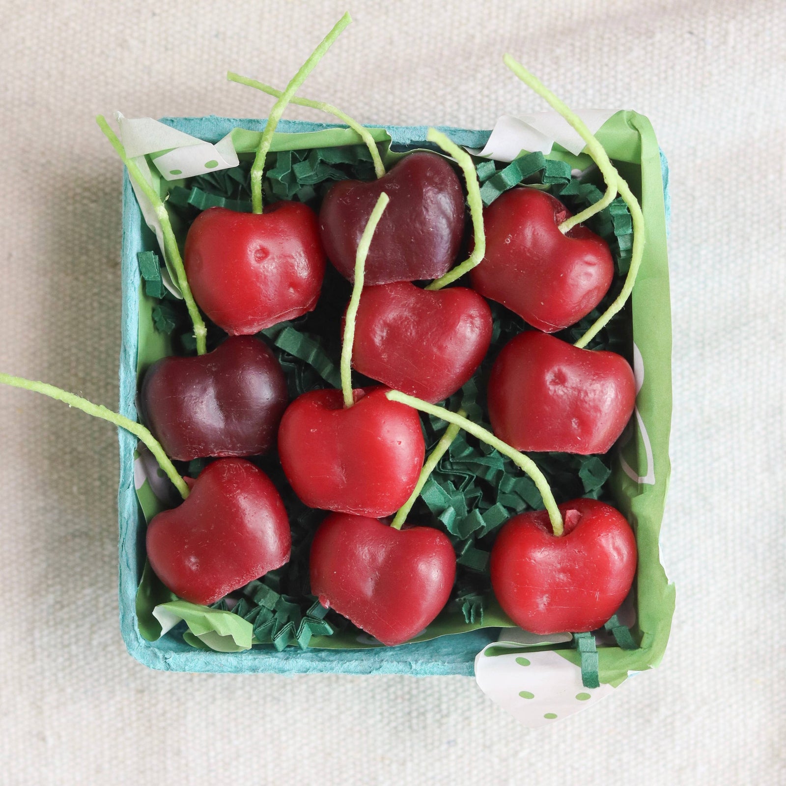 Happy Organics | Dark Red Cherry Beeswax Birthday Candles