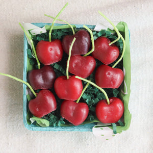 Happy Organics | Dark Red Cherry Beeswax Birthday Candles