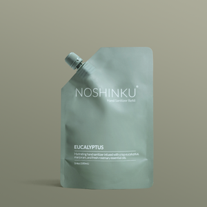 Noshing | Eucalyptus Rosemary Nourishing Sanitizer Travel Refill Pouch