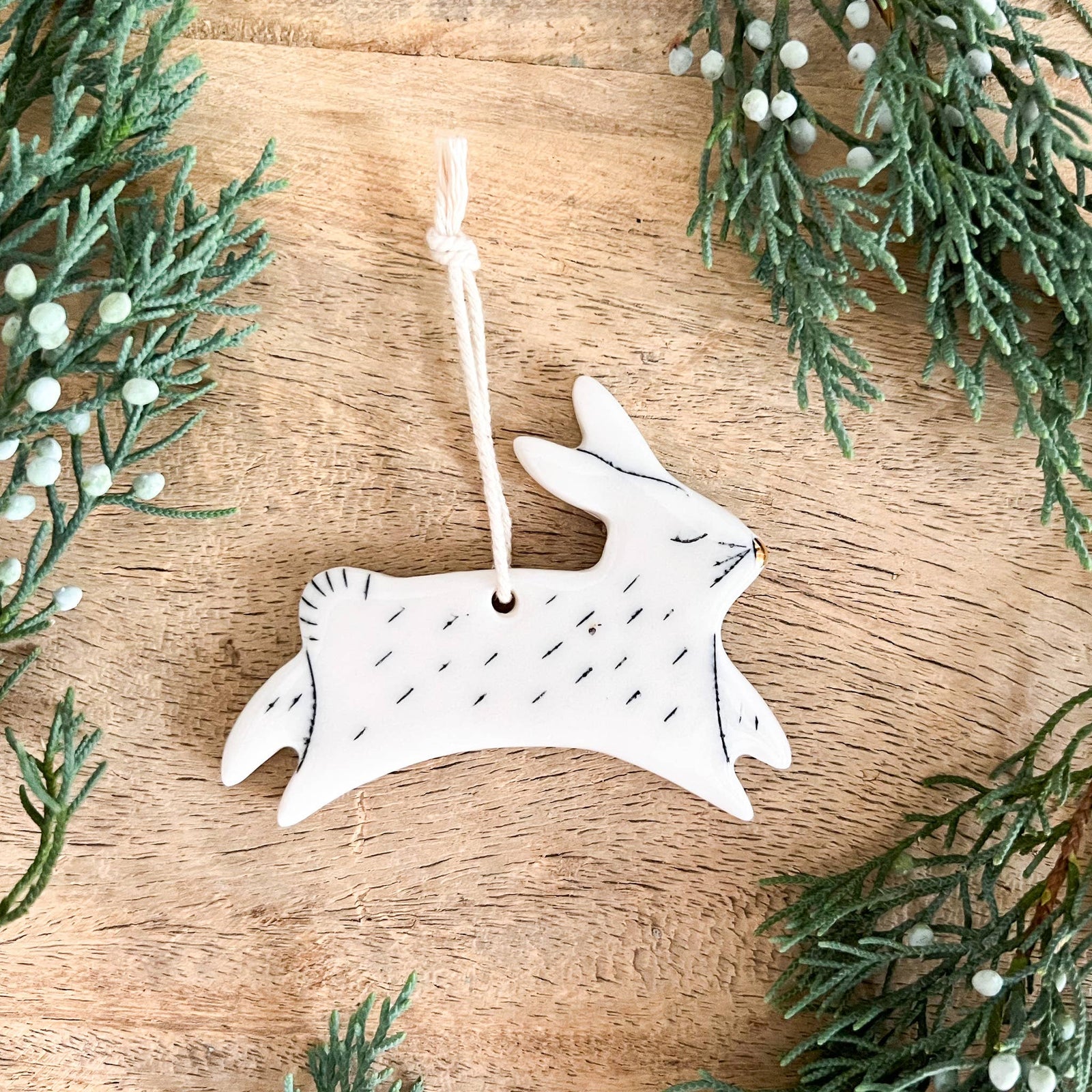 Petrichor + Gold | Bunny Ornament