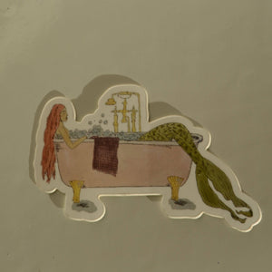 Bear on Paper | Bathing Mermaid Sticker