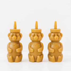 Happy Organics | Honey Bear Beeswax Candle