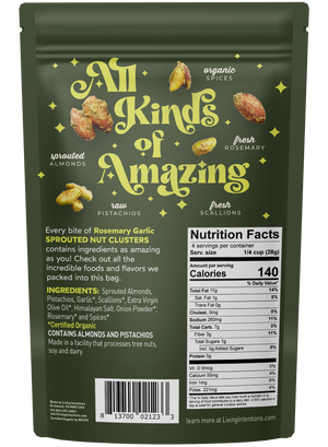Living Intentions | Superfood Nut Blend - Rosemary Garlic