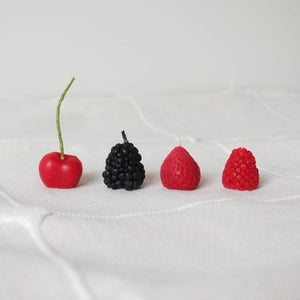 Happy Organics | Mixed Berry Beeswax Birthday Candles - 4 Count