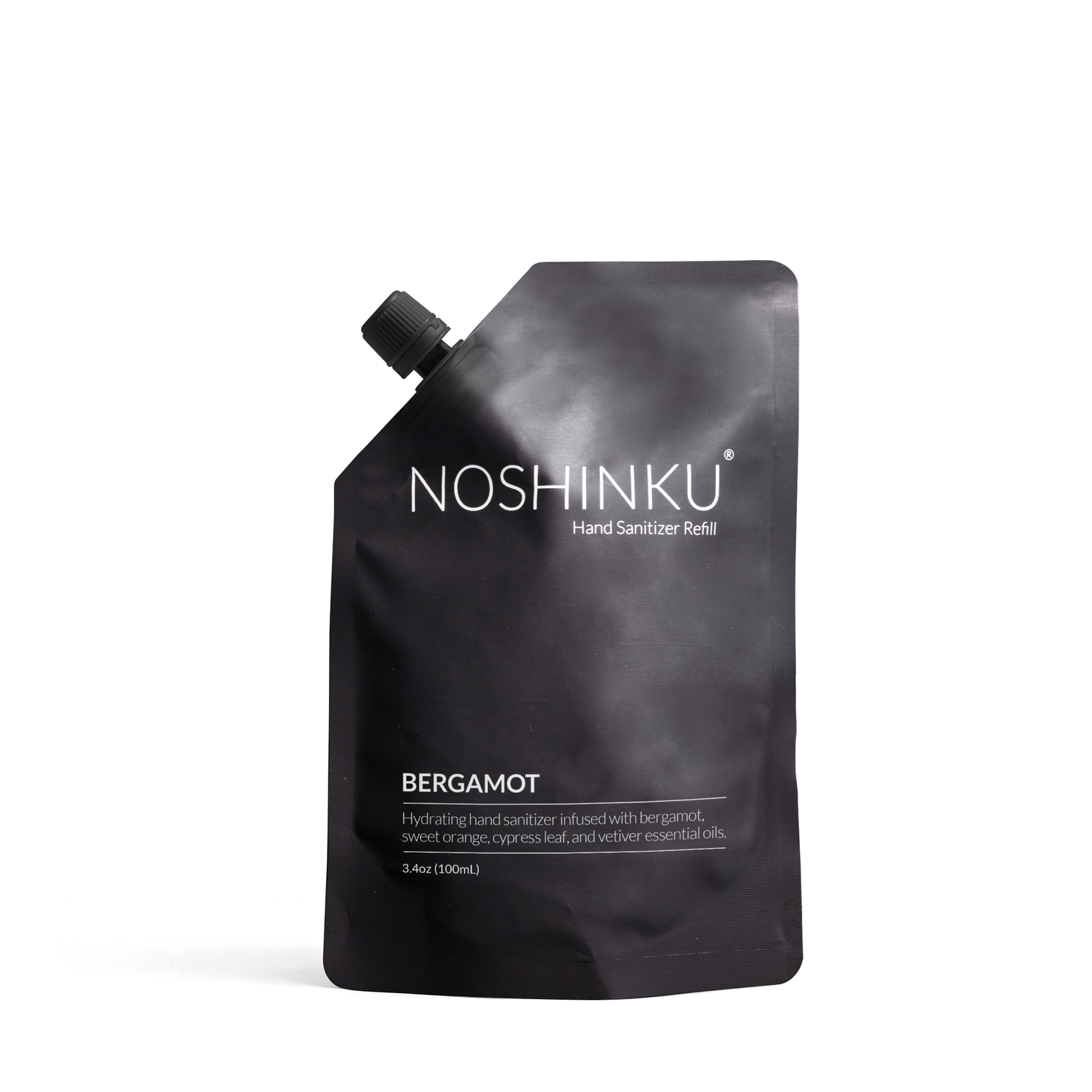 Noshinku | Bergamot - Cypress Nourishing Sanitizer Travel Refill Pouch