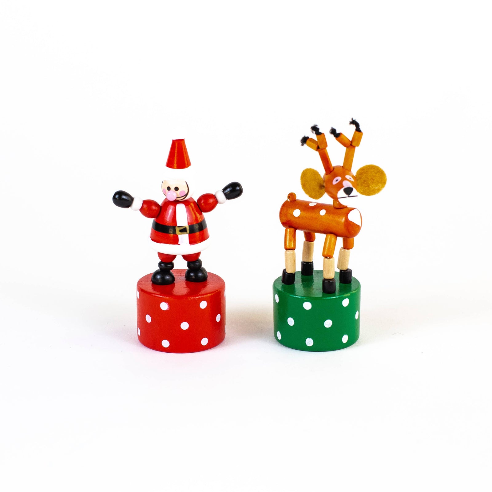 Jack Rabbit Creations | Santa & Reindeer Christmas Push Puppets