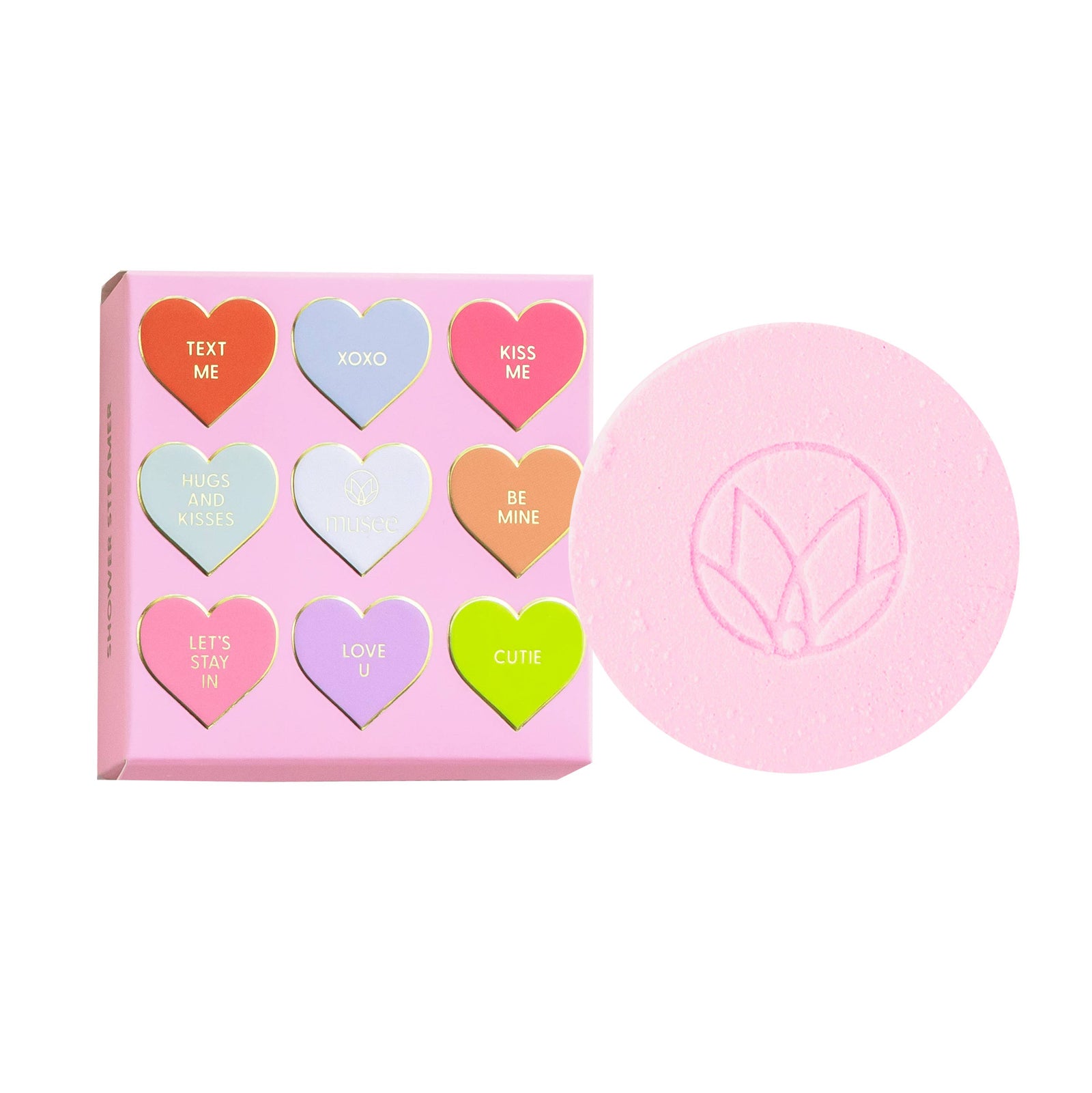 Musee | Candy Heart Shower Steamer