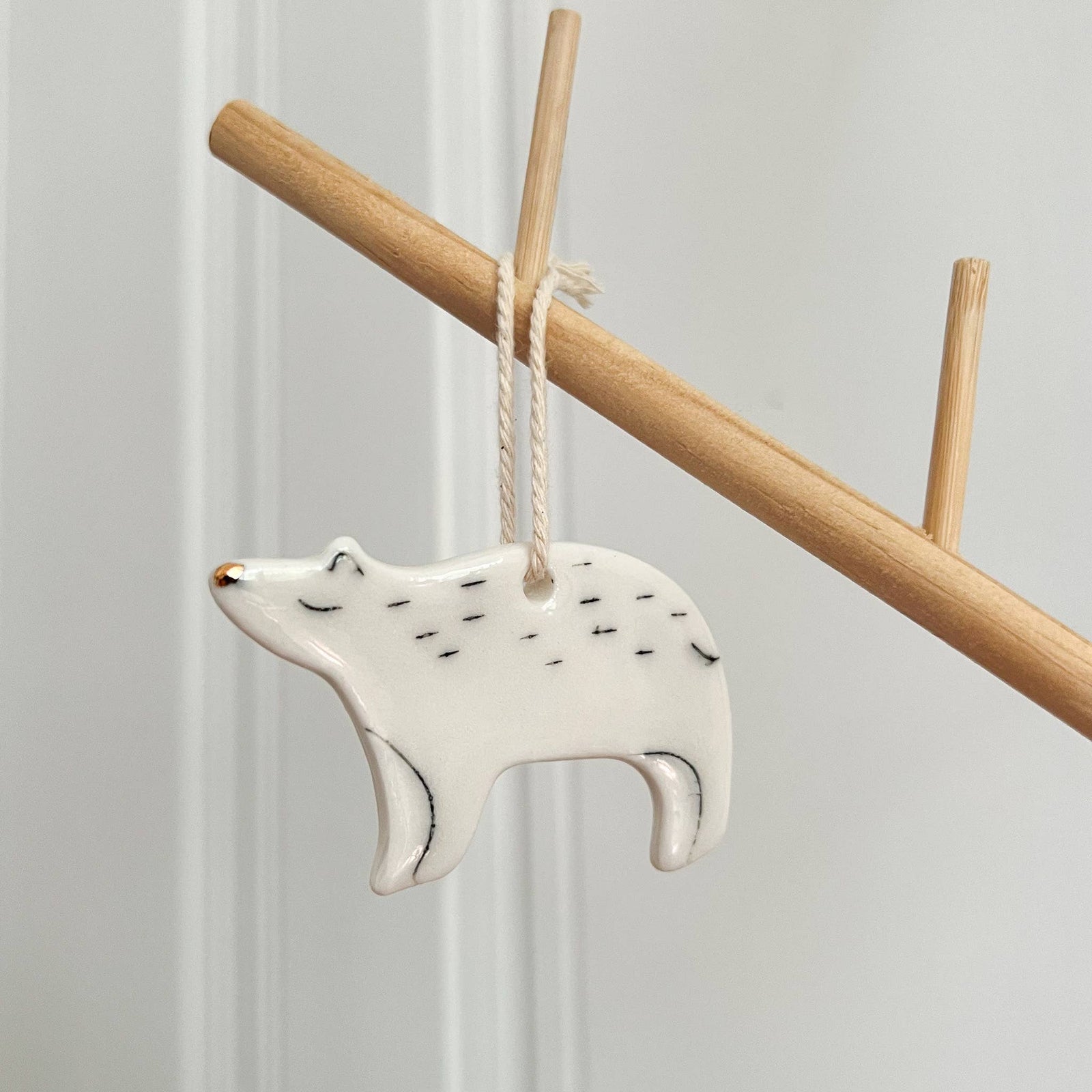 Petrichor + Gold | Bear Ornament