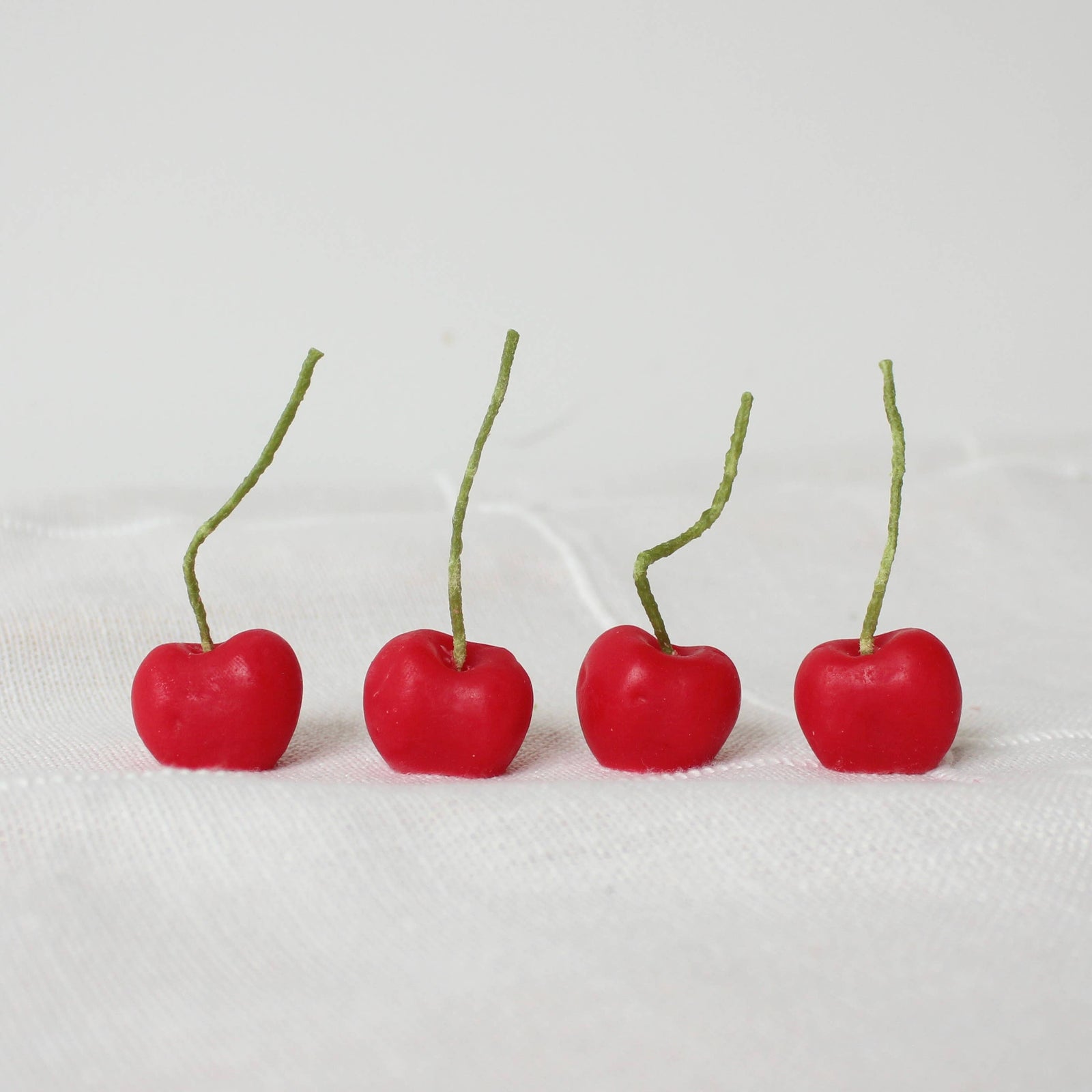 Happy Organics | Cherry Beeswax Birthday Candles - 4 Count  