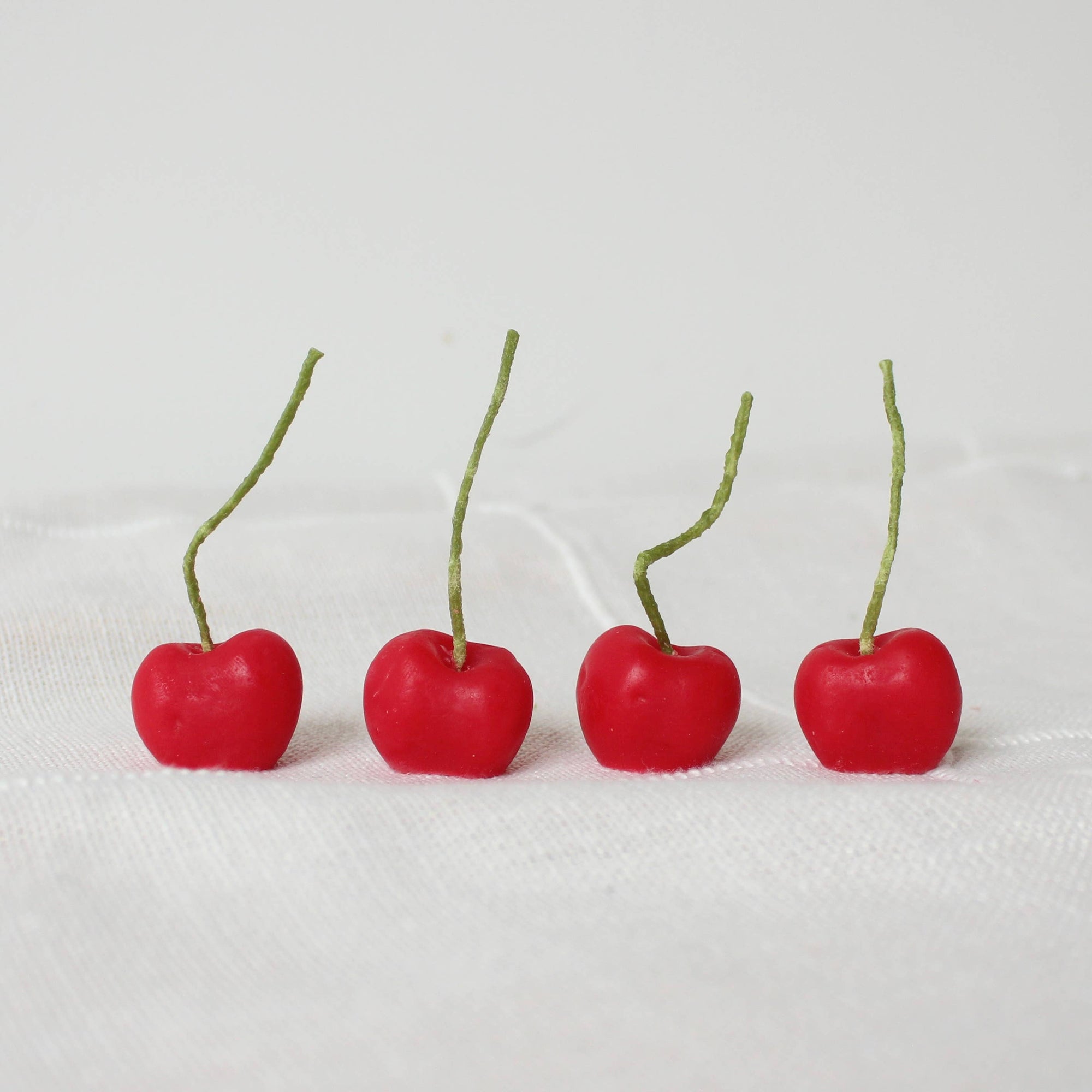 Happy Organics | Cherry Beeswax Birthday Candles - 4 Count  