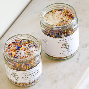 Two jars of Bella Cucina aromatic sweet sugars