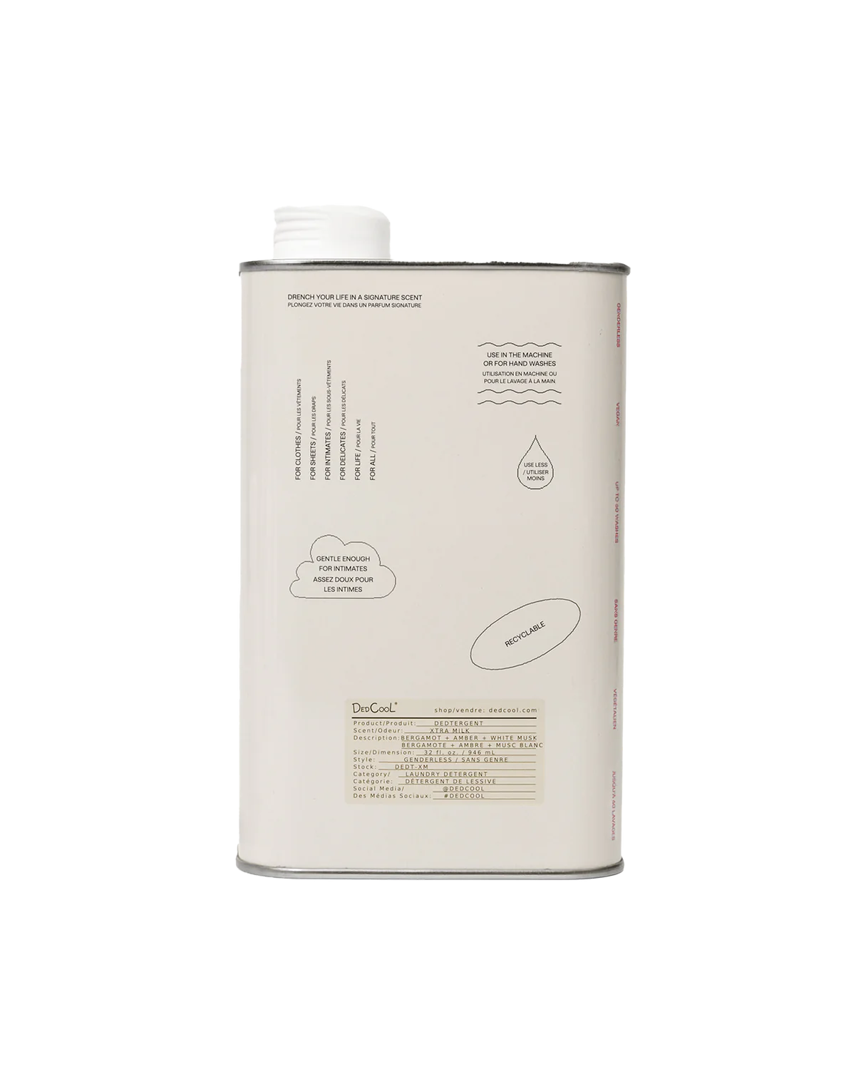 Dedcool Xtra Milk laundry detergent