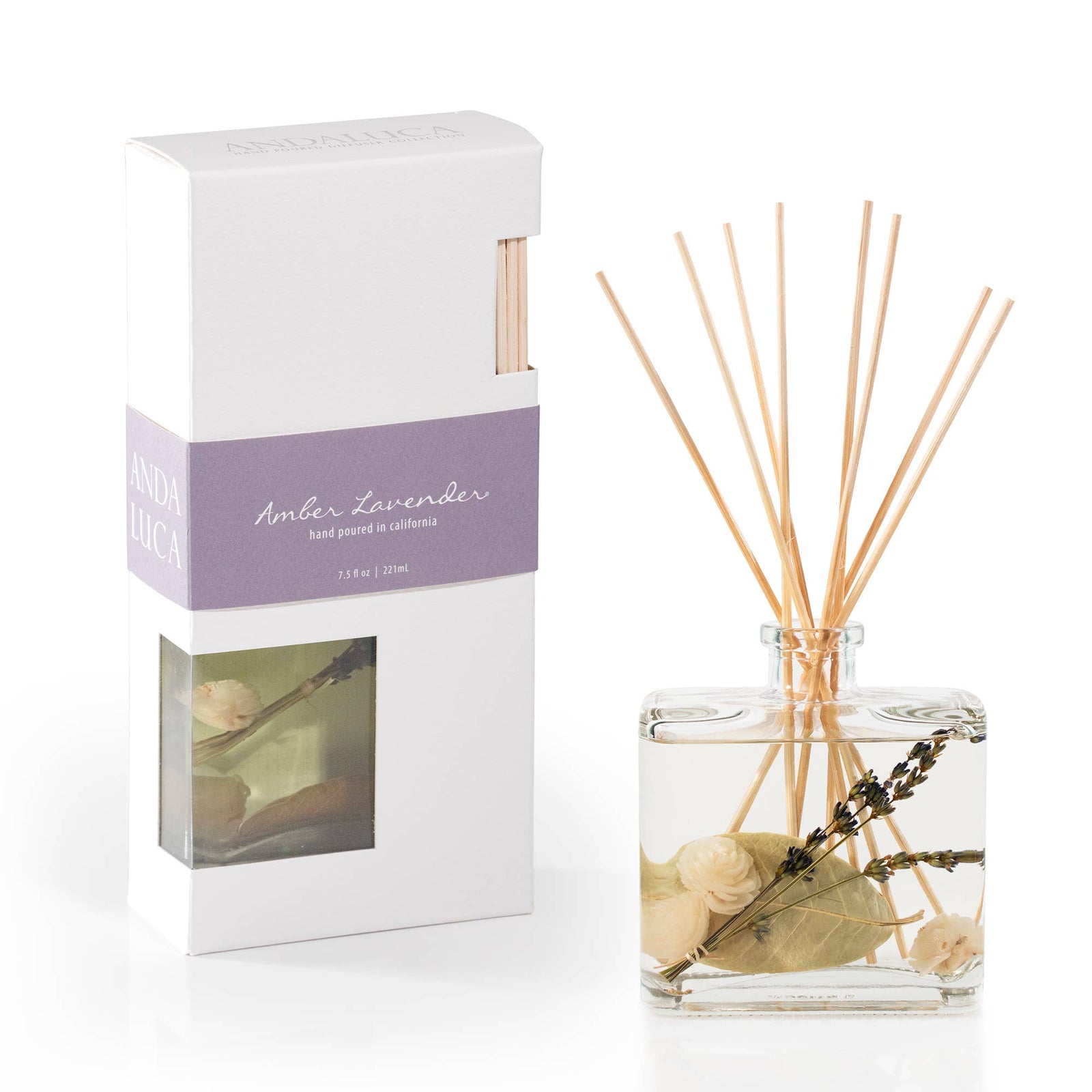 Andaluca | Amber Lavender Botanical Reed Diffuser