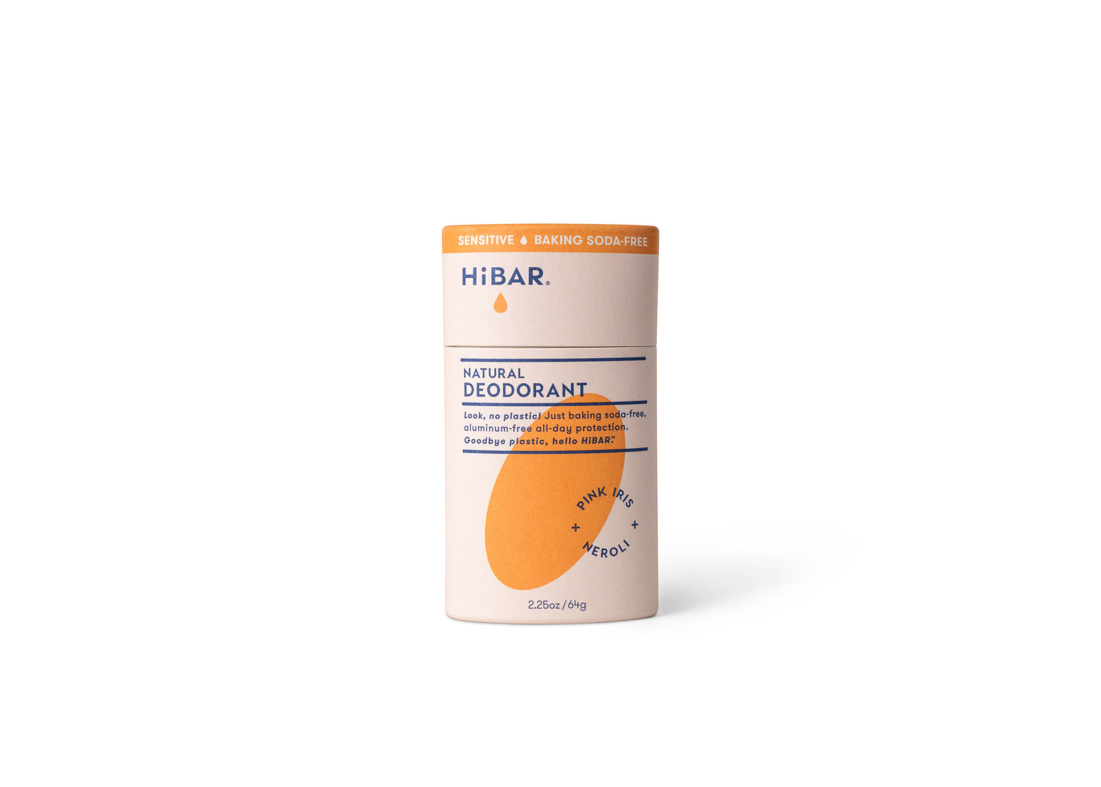 HiBAR | Deodorant Sensitive  Pink-Iris+Neroli Baking soda free
