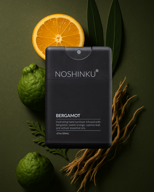 Noshinku | Refillable Moisturizing Pocket Hand Sanitizer - Bergamot