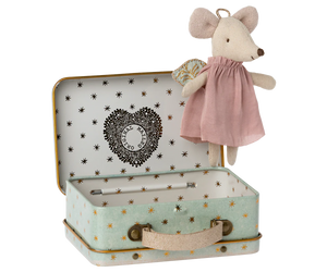 Maileg | Angel Mouse in Suitcase - Little Sister