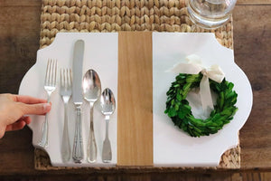 Arched White Charcuterie Board - Good Condition