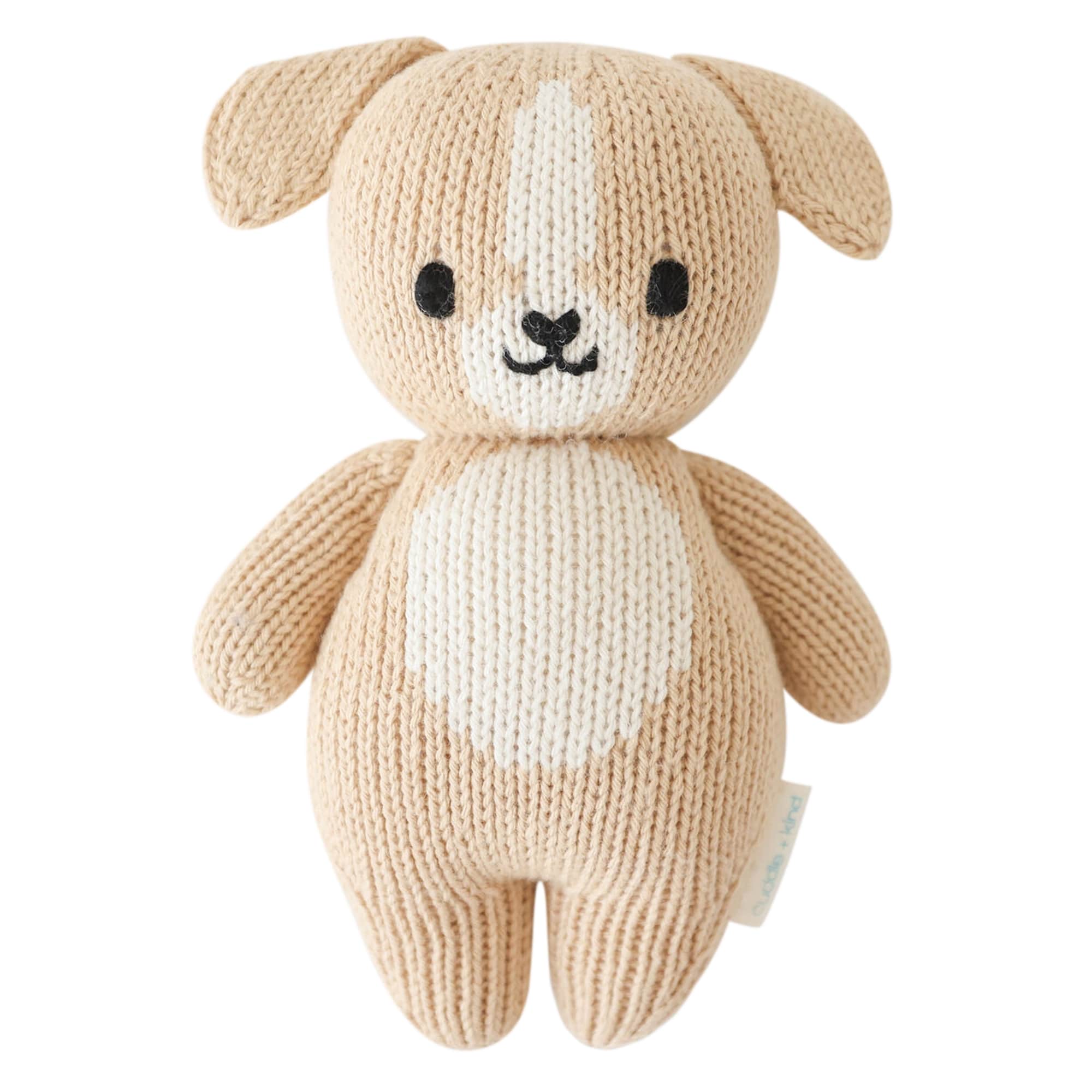 The Cuddle and Kind baby puppy stuffed animal gives 5 meals when purchased