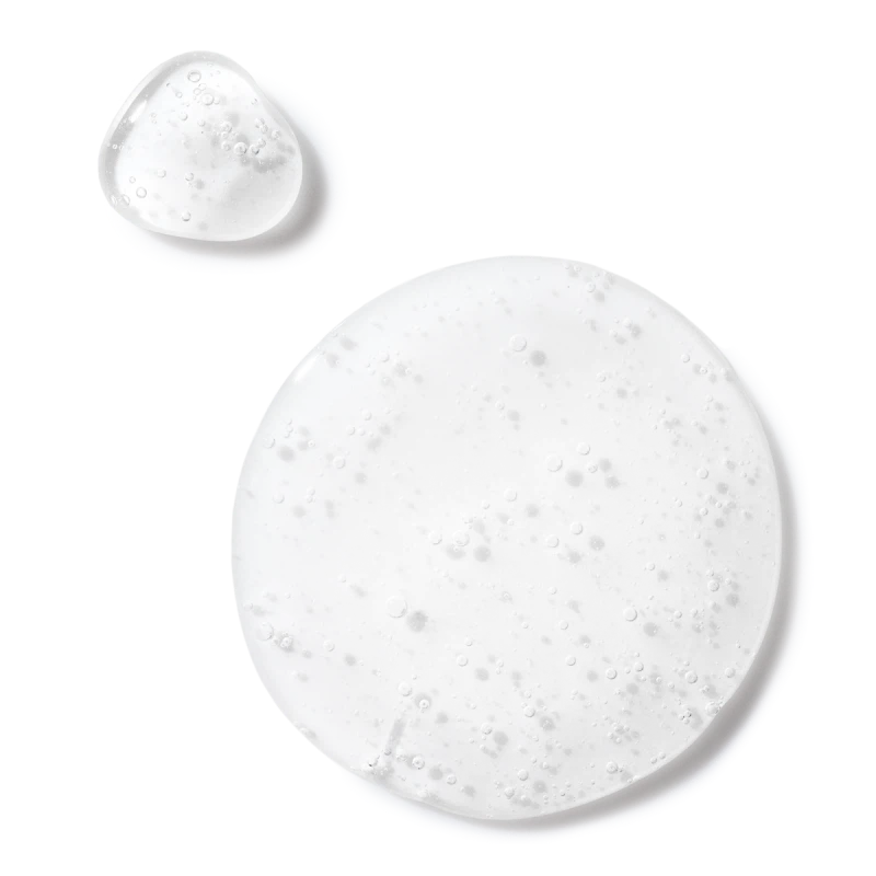 A close-up swatch of the body cleanser