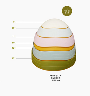 A set of Marlowe & Co. Balance Stepping Stones. A six piece set with anti-slip rubber lining. 