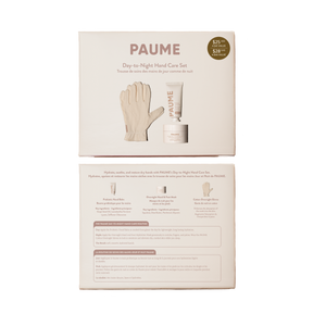 PAUME hand care set packaging on a white background