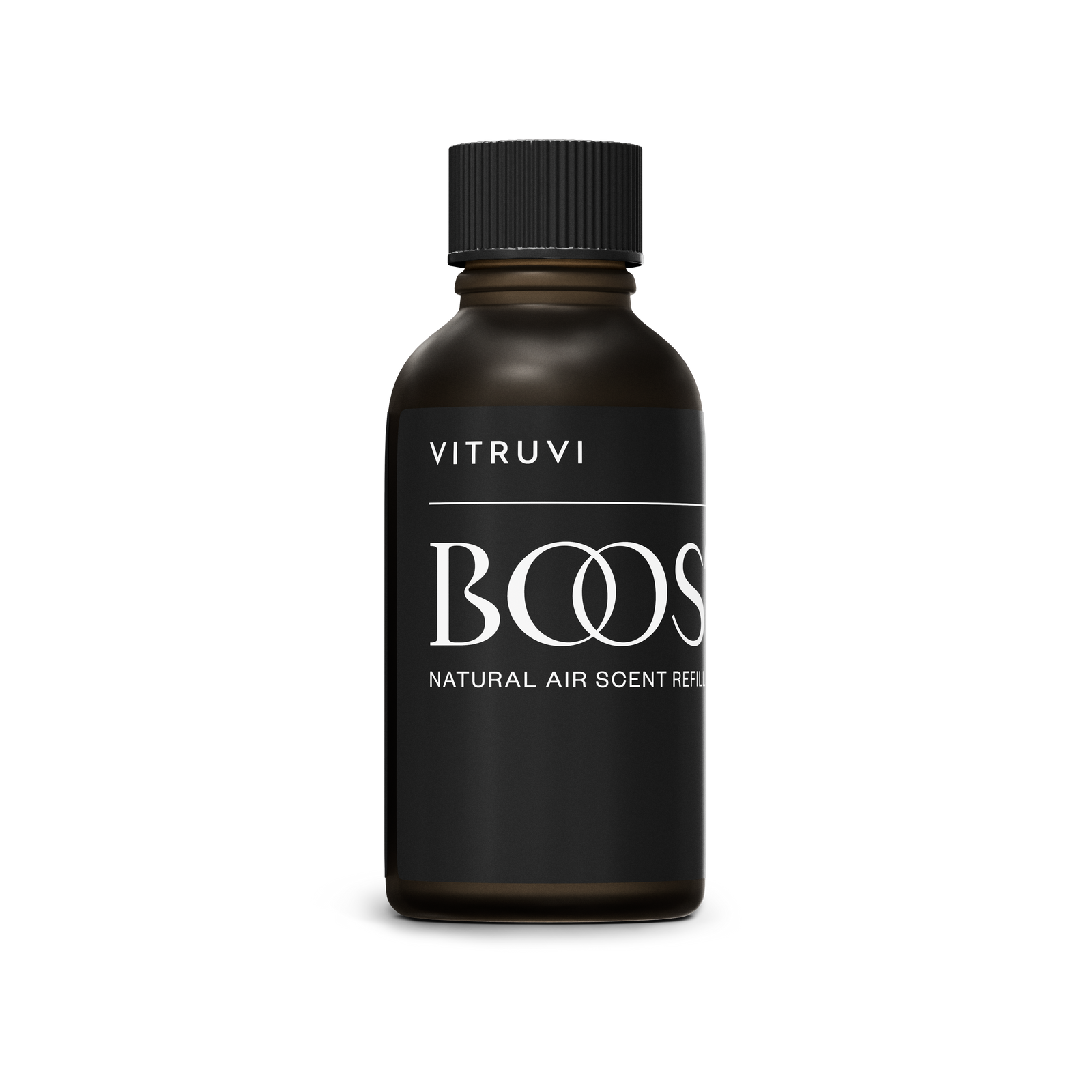 Vitruvi Boost air scent refill packaging on a white background