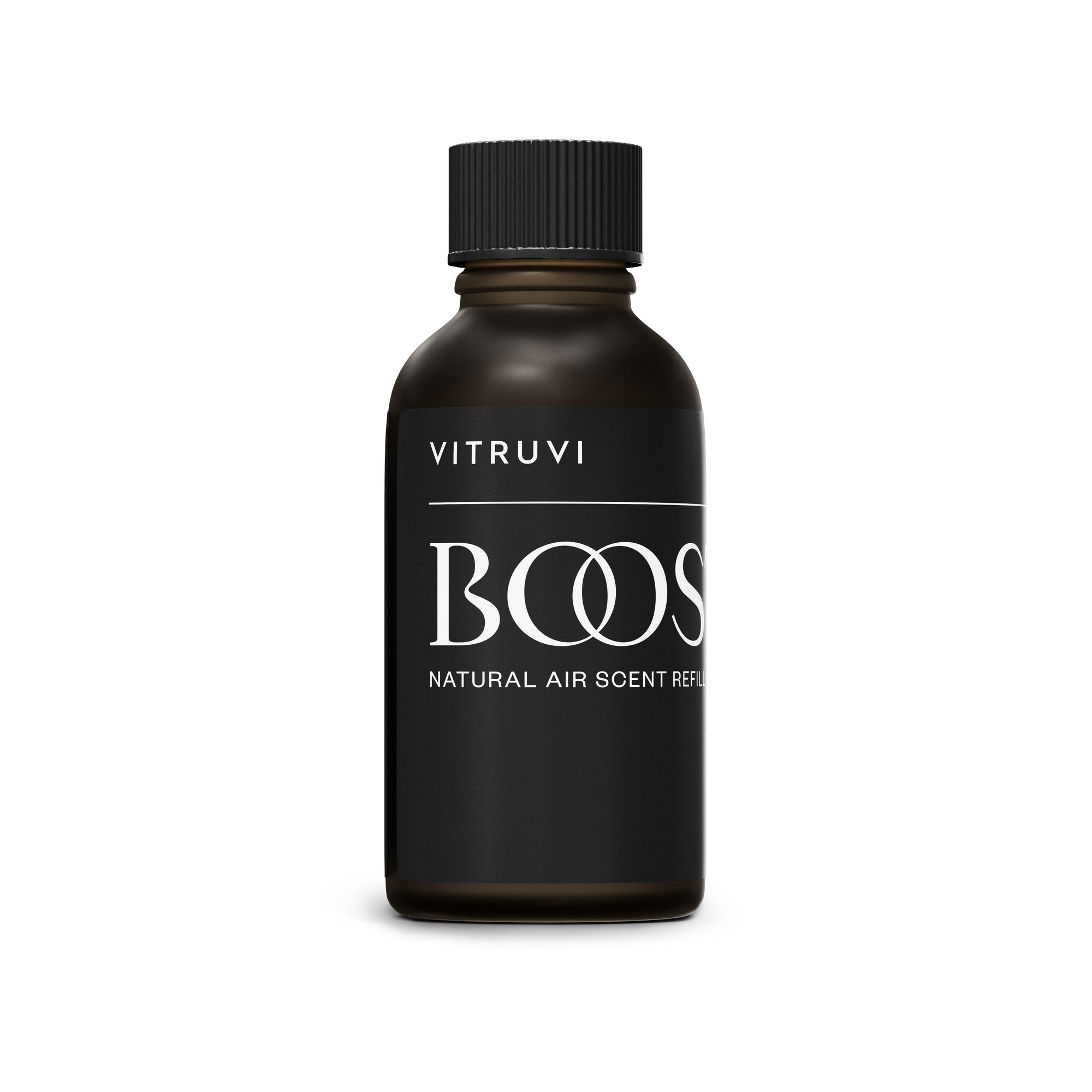 Vitruvi Boost air scent refill packaging on a white background