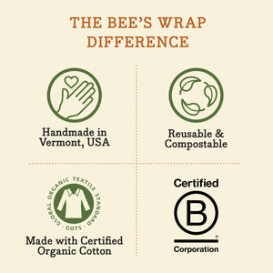 Bee's Wrap | Reusable Food Wrap 3 Pack - Honeycomb