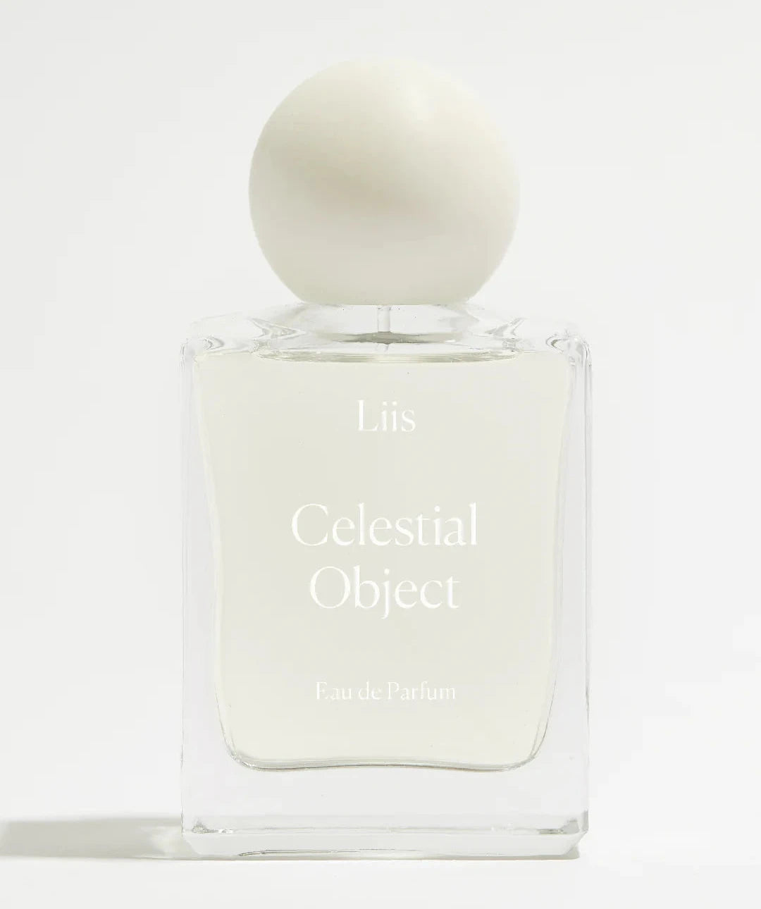 Perfume bottle labeled 'Celestial Object' on a white background