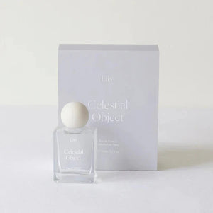 Celesstial Object perfume bottle and packaging on a white background