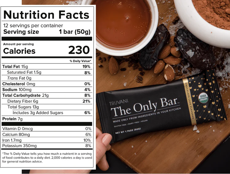 Truvani | Only Bar - Organic Snack Bar