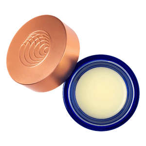 A container of the cleansing balm, open