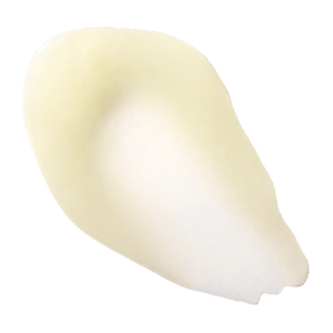 A swatch of the cleansing balm- a thick white balm