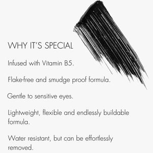 An infographic for the Sweed Beauty Cloud mascara