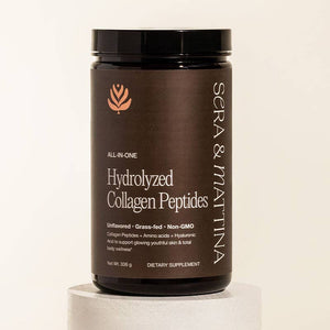 A bottle of Sera & Mattina Hydrolyzed Collagen Peptides