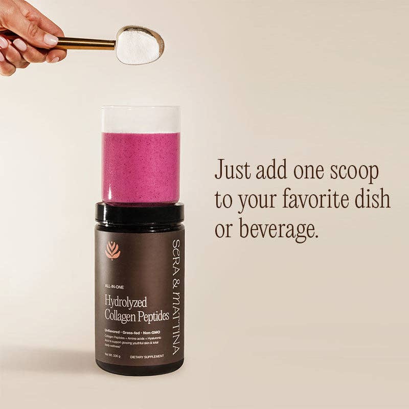 Just add one scoop of collagen to your favorite dish or beverage
