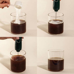 An infographic showing how to mix collagen into a drink