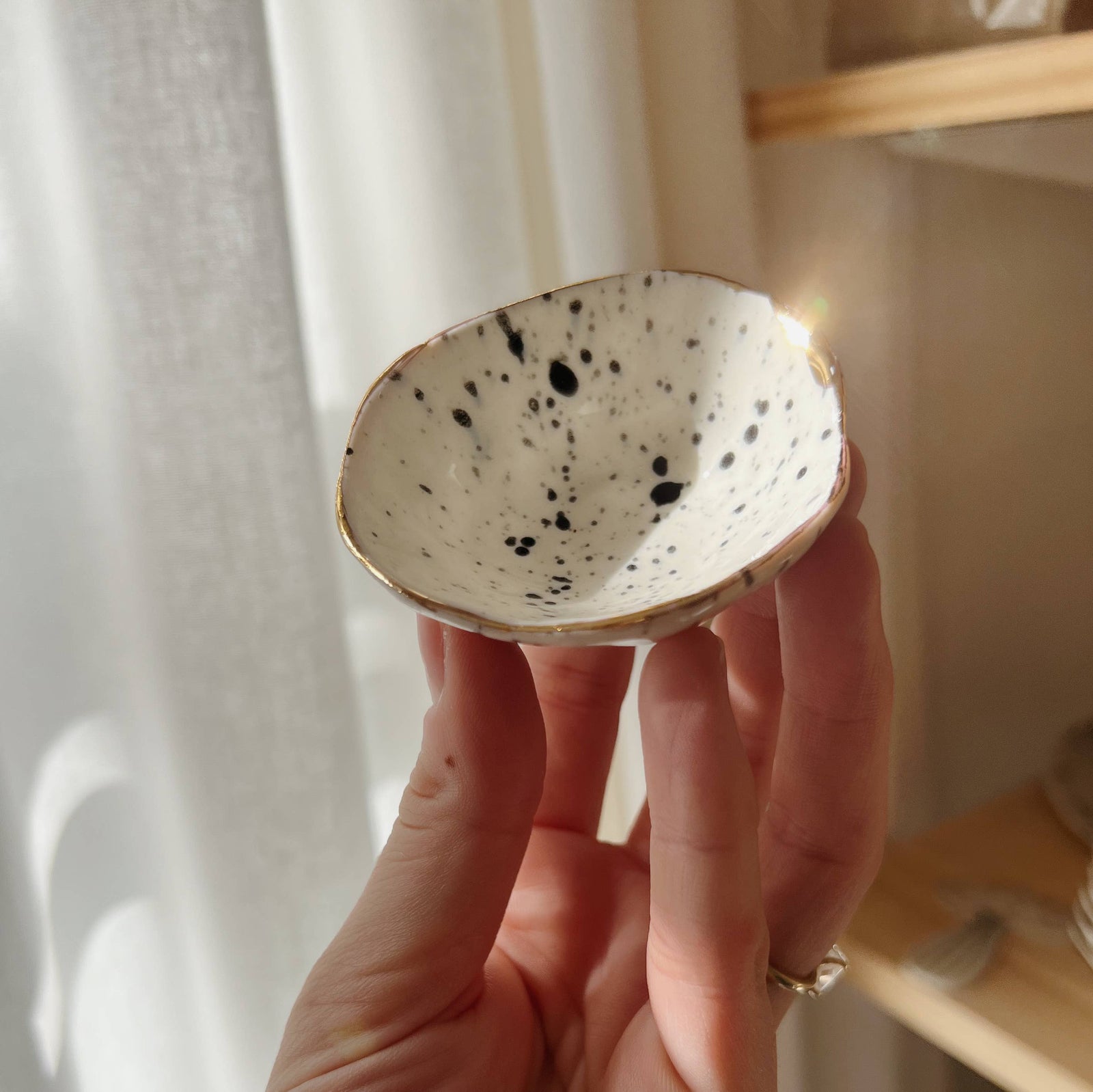 Petrichor + Gold | Speckle Pinch Dish