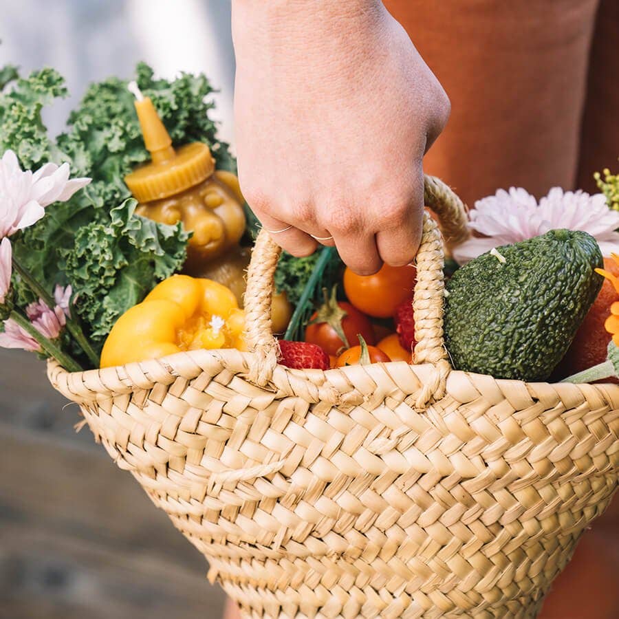 Happy Organics | Honey Bear Beeswax Candle