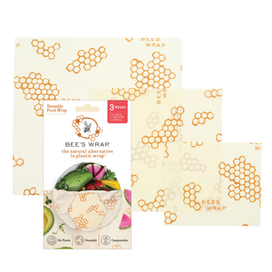 Bee's Wrap | Reusable Food Wrap 3 Pack - Honeycomb