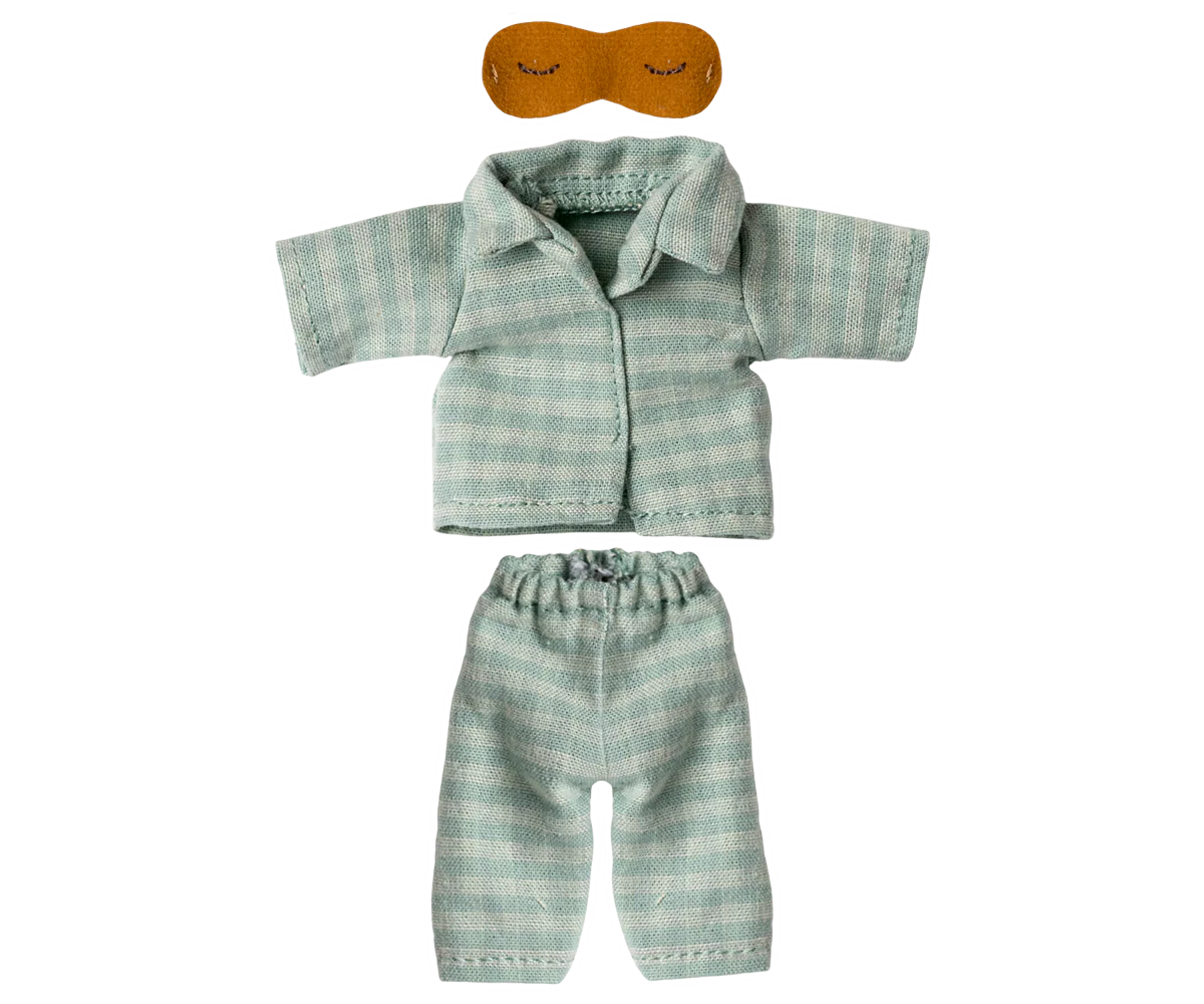 Maileg | Pajamas Dad Mouse - Mint/Sand