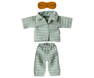 Maileg | Pajamas Dad Mouse - Mint/Sand