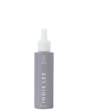 A bottle of the Indie Lee SPF 50 primer