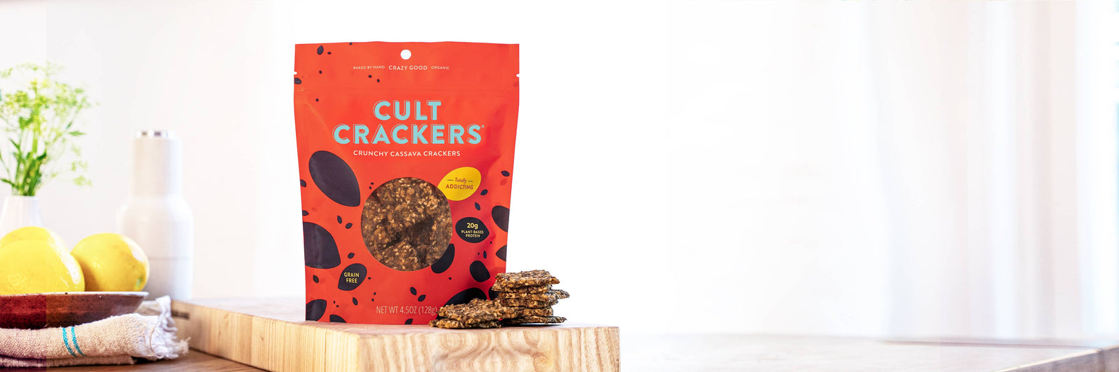 Cult Crackers | Crunchy Cassava Crackers