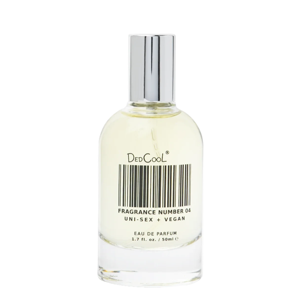 A bottle of Dedcool fragrance number four